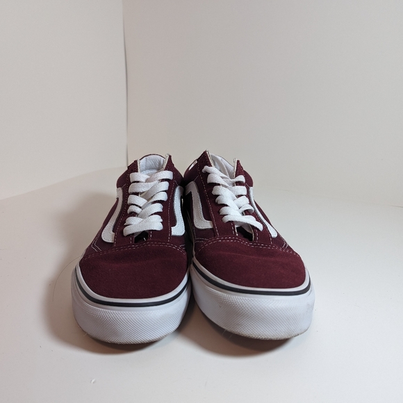 Black & Maroon Old Skool Vans - Picture 3 of 5